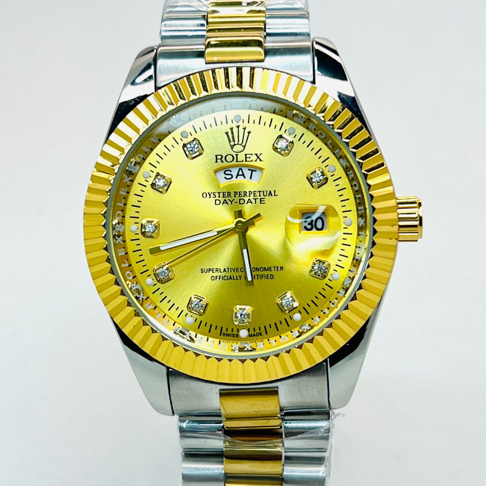 Premium Quality RLX Watches Carry T Gold