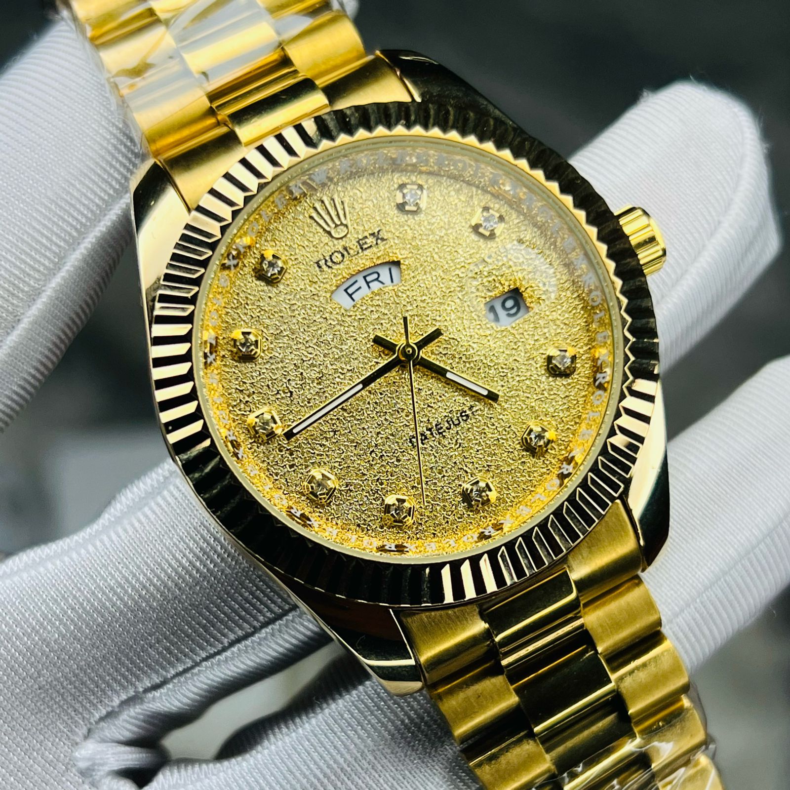 Premium Quality RLX Watches Carry F Golden New Model