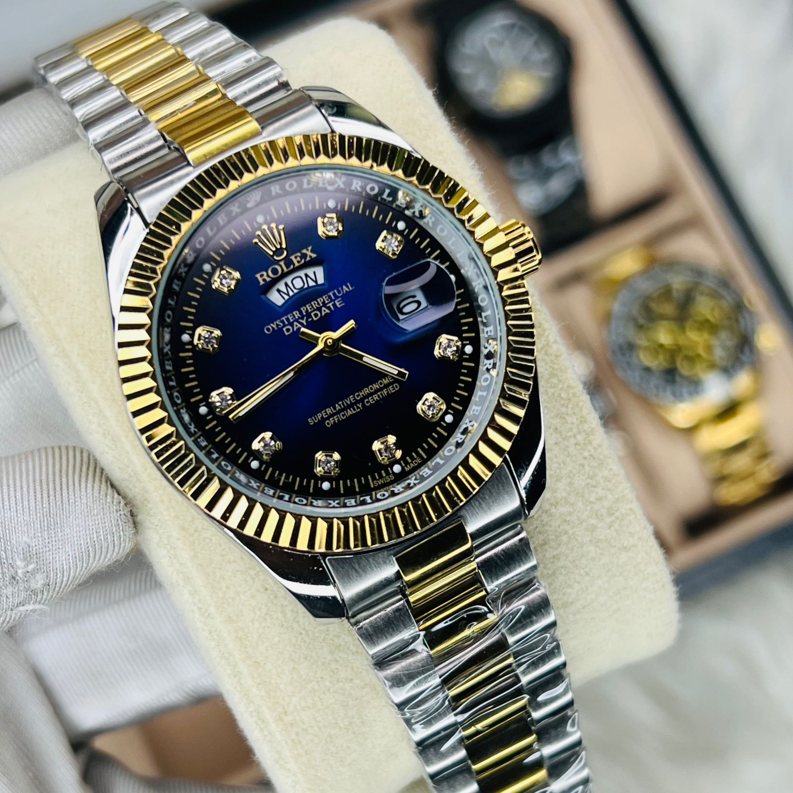 Premium Quality RLX Watches Carry T Blue