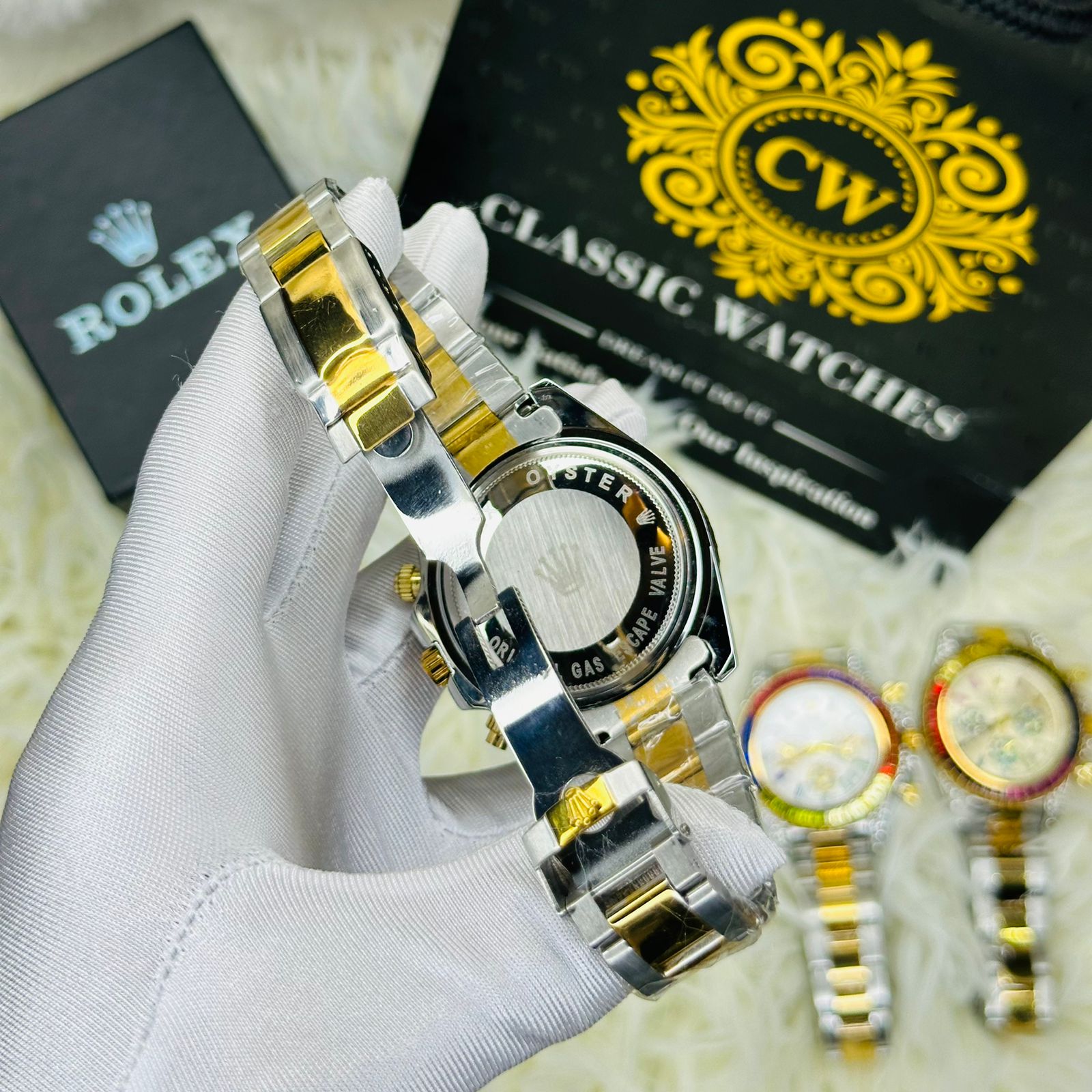 Premium Quality RLX Rainbow White Watches