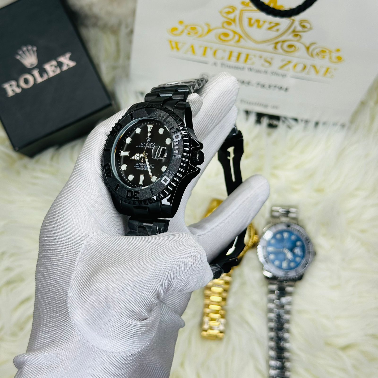 Premiume Quality Yach Sub Full Black RLX Watches