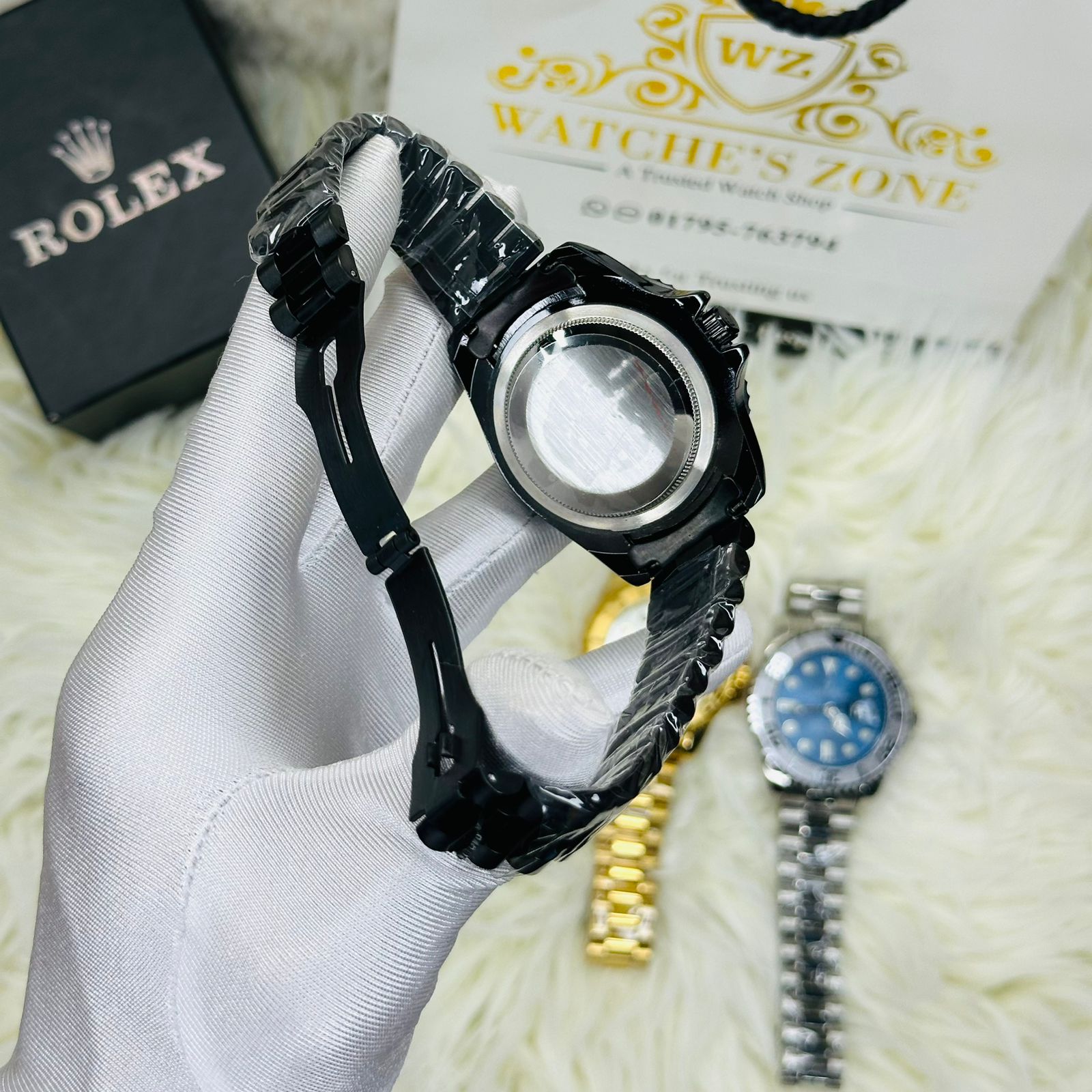 Premiume Quality Yach Sub Full Black RLX Watches