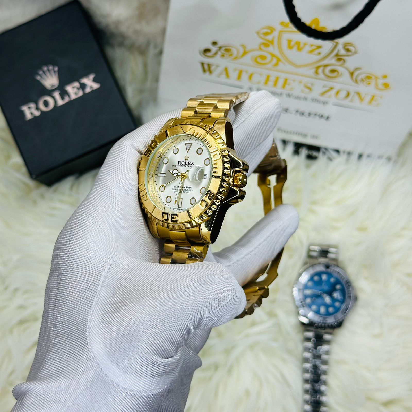 Premiume Quality Yach Sub Gold White RLX Watches