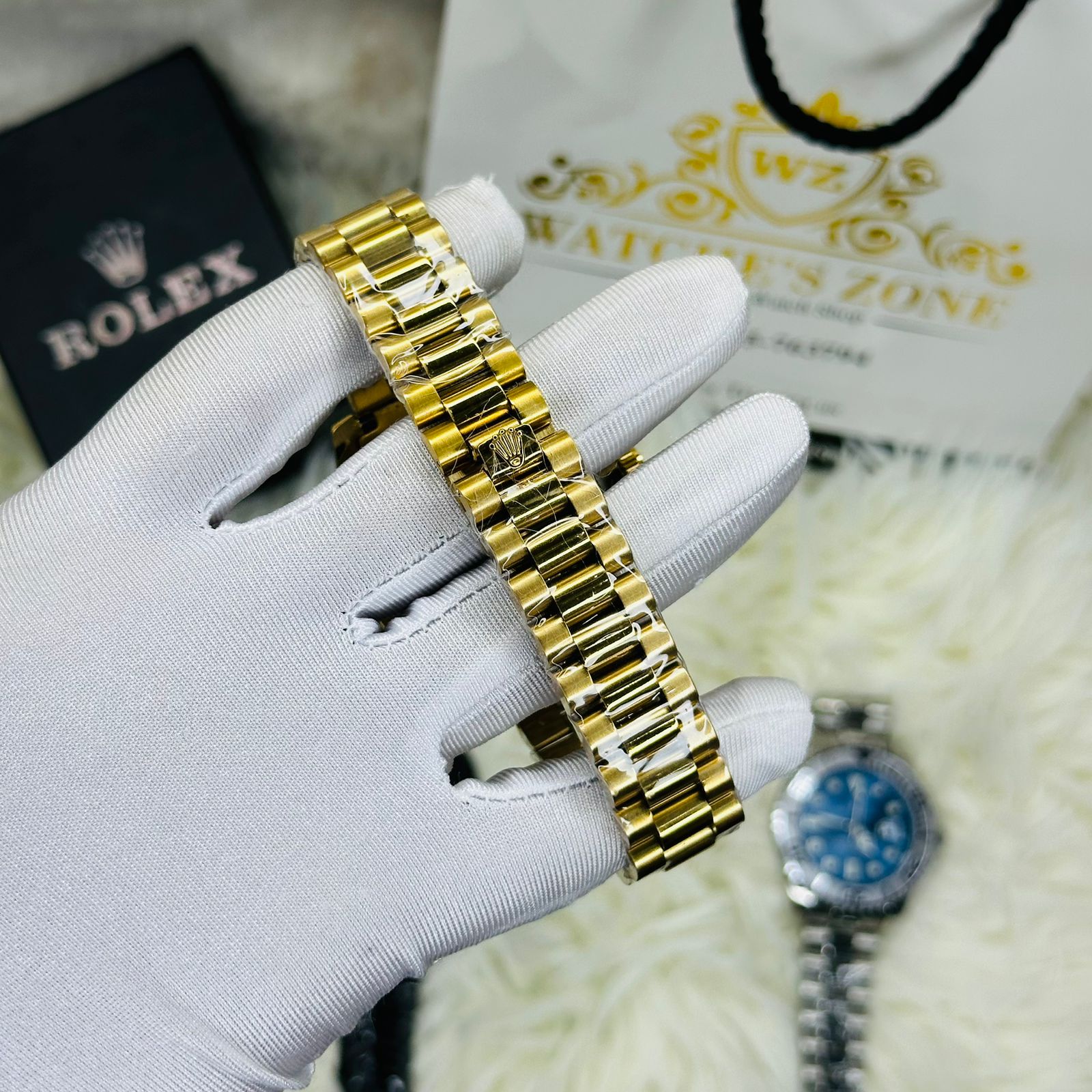 Premiume Quality Yach Sub Gold White RLX Watches