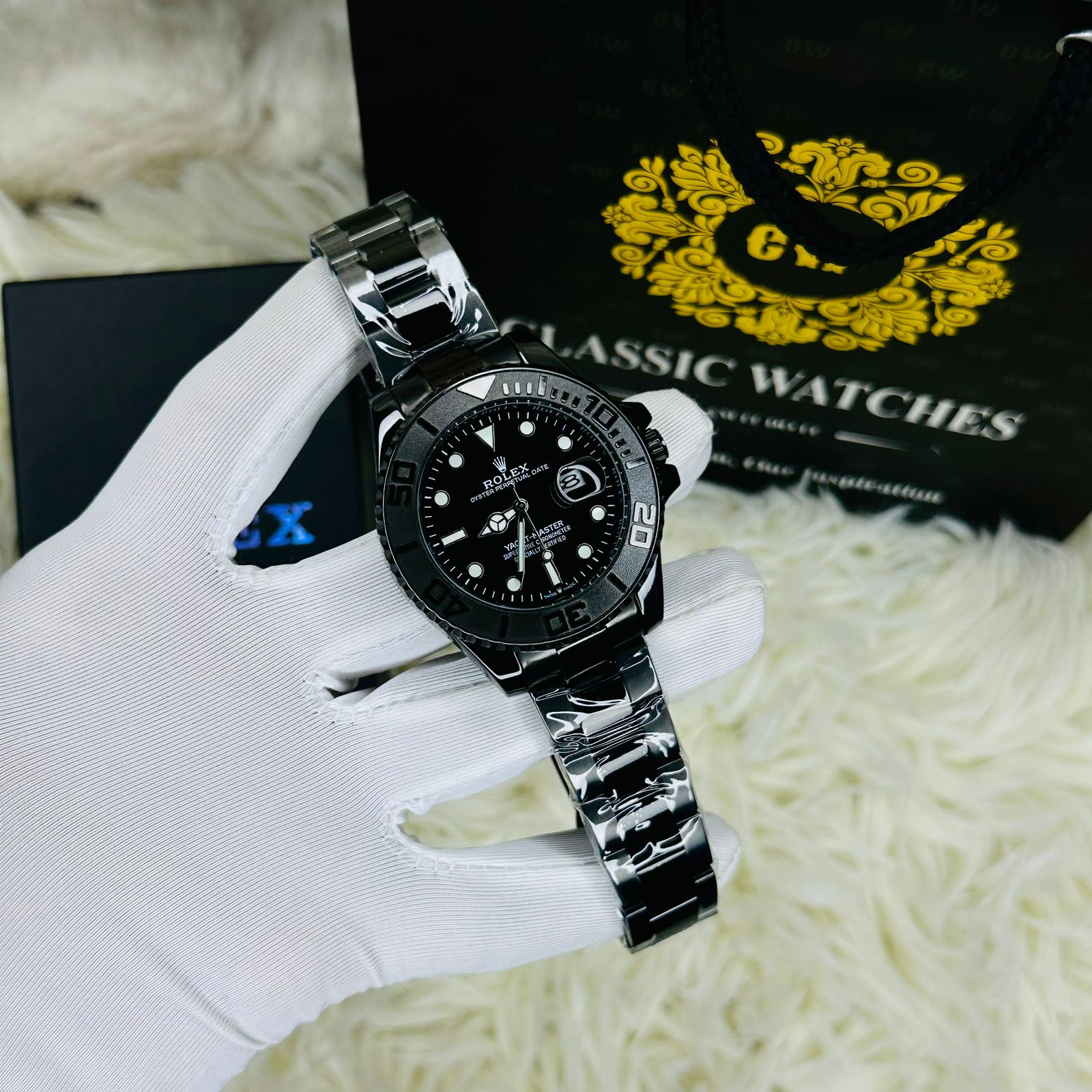 Premiume Quality Yach Sub Full Black RLX Watches