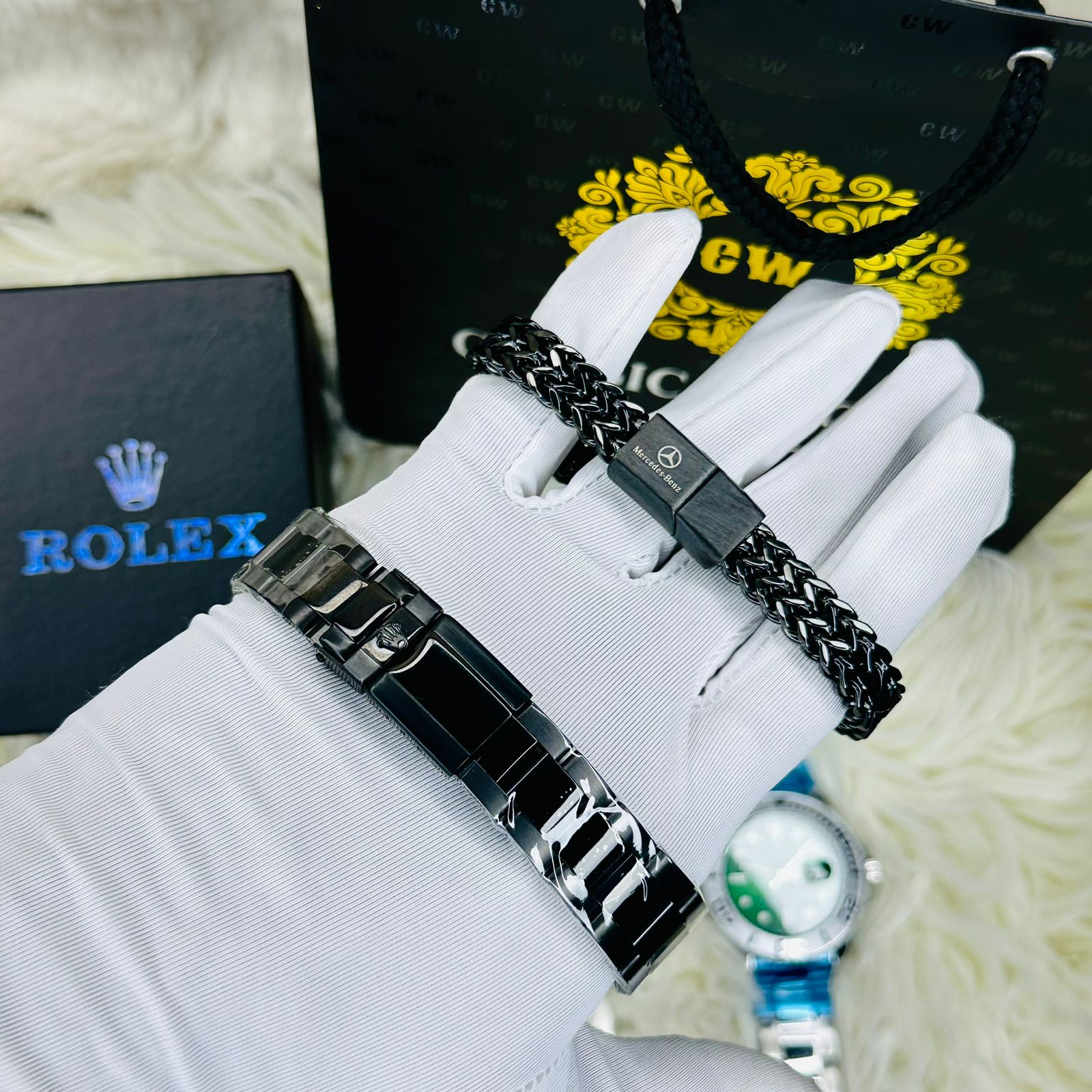 Premiume Quality Yach Sub Full Black RLX Watches