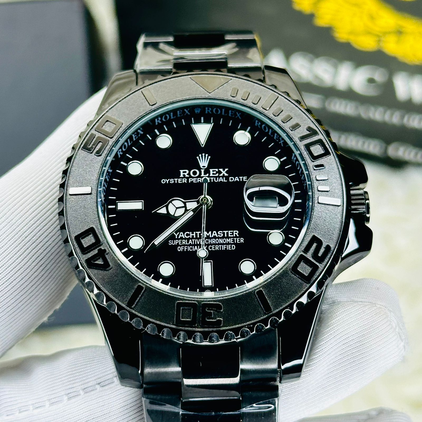 Premiume Quality Yach Sub Full Black RLX Watches